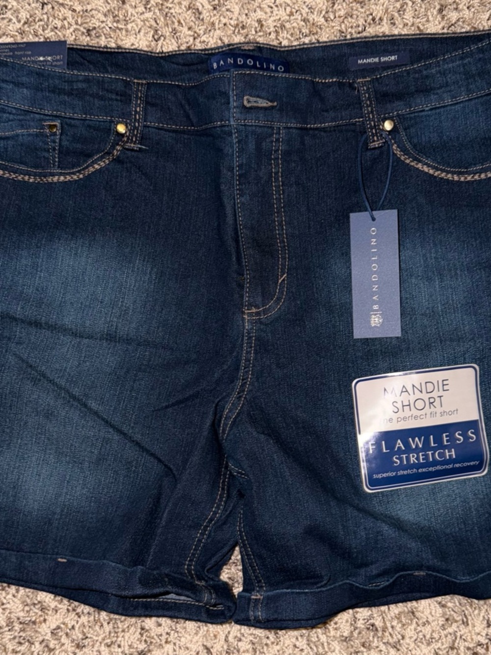 Bandolino Dark Blue Denim Mandie Shorts